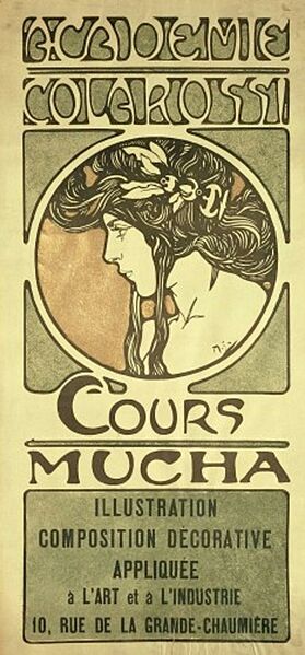 Datei:10 Alfons Mucha, Cours Mucha, Paris 1892 © Mucha Fondation.jpg