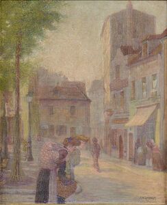 Rudolf Quittner, Les lingères place du Tetre, Paris, vor 1910