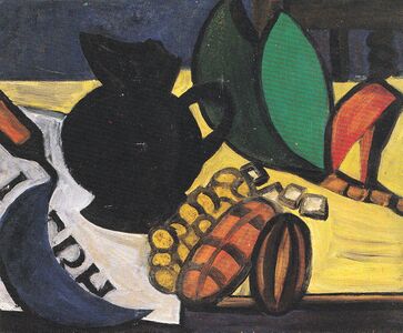 Rudolf Hradil, Stillleben mit Maiskolben, 1951