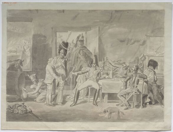 Unbekannt, "Billet de lit a l'Hospital Militaire de Vienne" (für) Antonio Viela, 1809