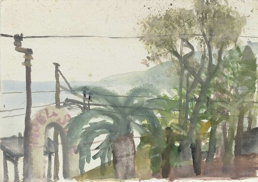 Riviera, 1987, Aquarell