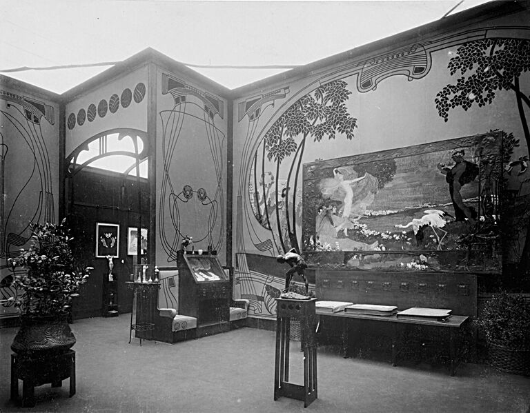 Datei:11 Josef Hoffmann, Wiener Kunstgewerbschule, Grand Palais, Exposition universelle, Paris 1900 © MAK, Wien.jpg