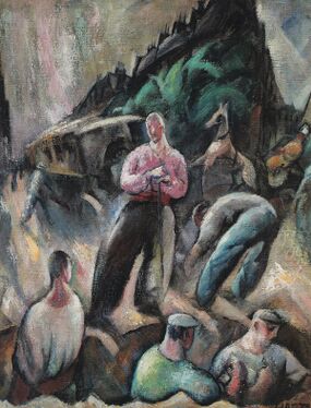 Felix Albrecht Harta, Pariser Straßenkreuzung, 1913
