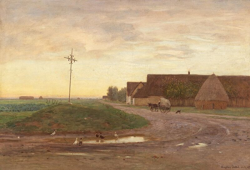 Datei:03 Eugen Jettel, Kreuzweg bei Cayeaux-en-Santerre, 1897.jpg
