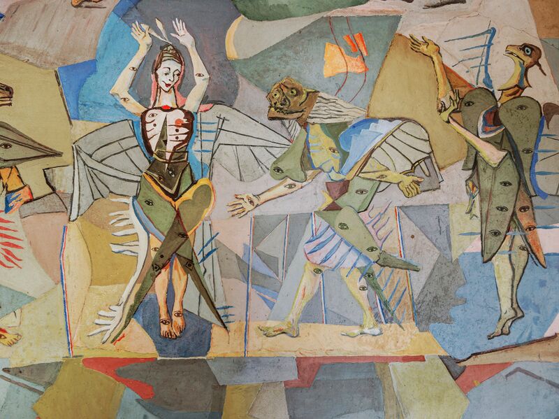 Datei:09 Herbert Boeckl, Die Apokalypse, 1952-60, Detail, Freskenzyklus in der Abtei Seckau © Wien Museum, Herbert Boeckl Nachlass, Paul Ott.jpg