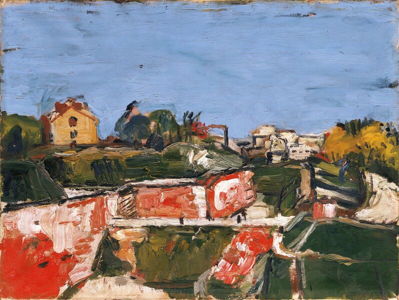 Datei:02 Herbert Boeckl, Fortifikationen von Paris (Port de Gentilly), 1923 © Herbert Boeckl Nachlass.jpg