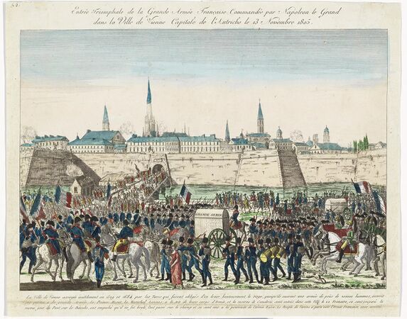 Unbekannt, "Entrée Triomphale de la Grande Armée Francaise ...", 1805